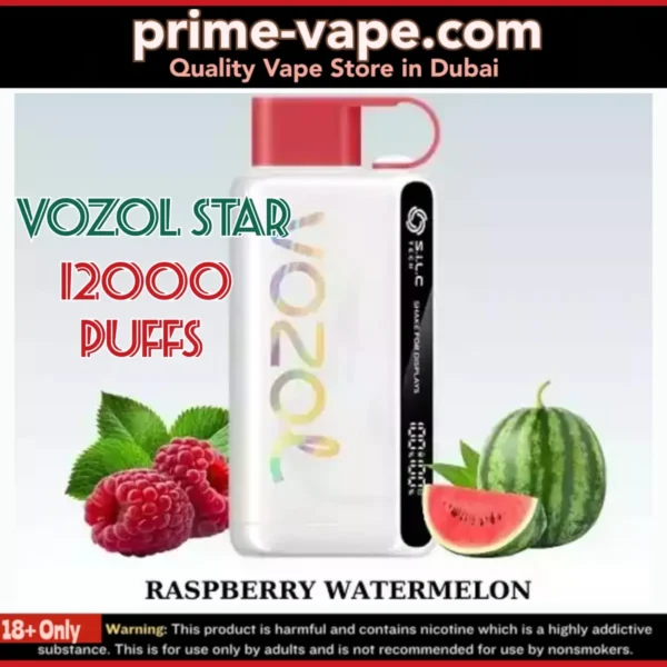 Vozol Star Raspberry Watermelon 12000 Puffs Disposable Vape