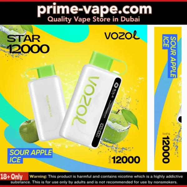 BEST VOZOL Star 12000 Puffs Disposable Vape 23 Flavors- Dubai