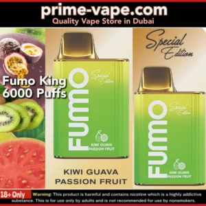 Fumo Kiwi Guava Passion Fruit 6000 Puffs Disposable vape- Dubai