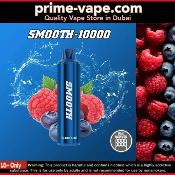 SMOOTH 10000 Puffs Disposable Vape 20mg / 2% in Dubai UAE