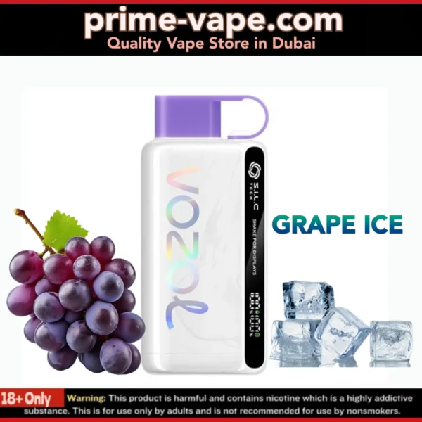 Vozol Star Grape Ice 12000 Puffs Disposable Vape 50mg / 5%