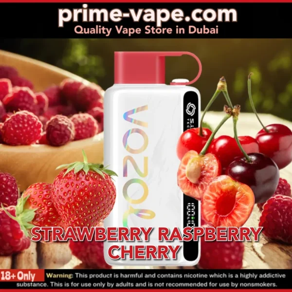 Strawberry Raspberry Cherry Vozol 12000 Puffs Disposable Vape