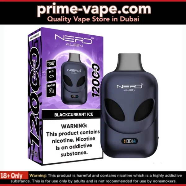 Nerd Alien 12000 Puffs Disposable Vape in Dubai UAE- 20mg / 2%