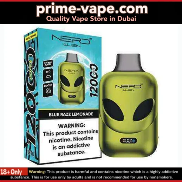 Nerd Alien 12000 Puffs Disposable Vape in Dubai UAE- 20mg / 2%