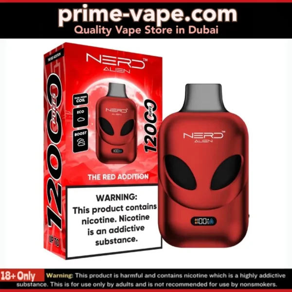 Nerd Alien 12000 Puffs Disposable Vape in Dubai UAE- 20mg / 2%