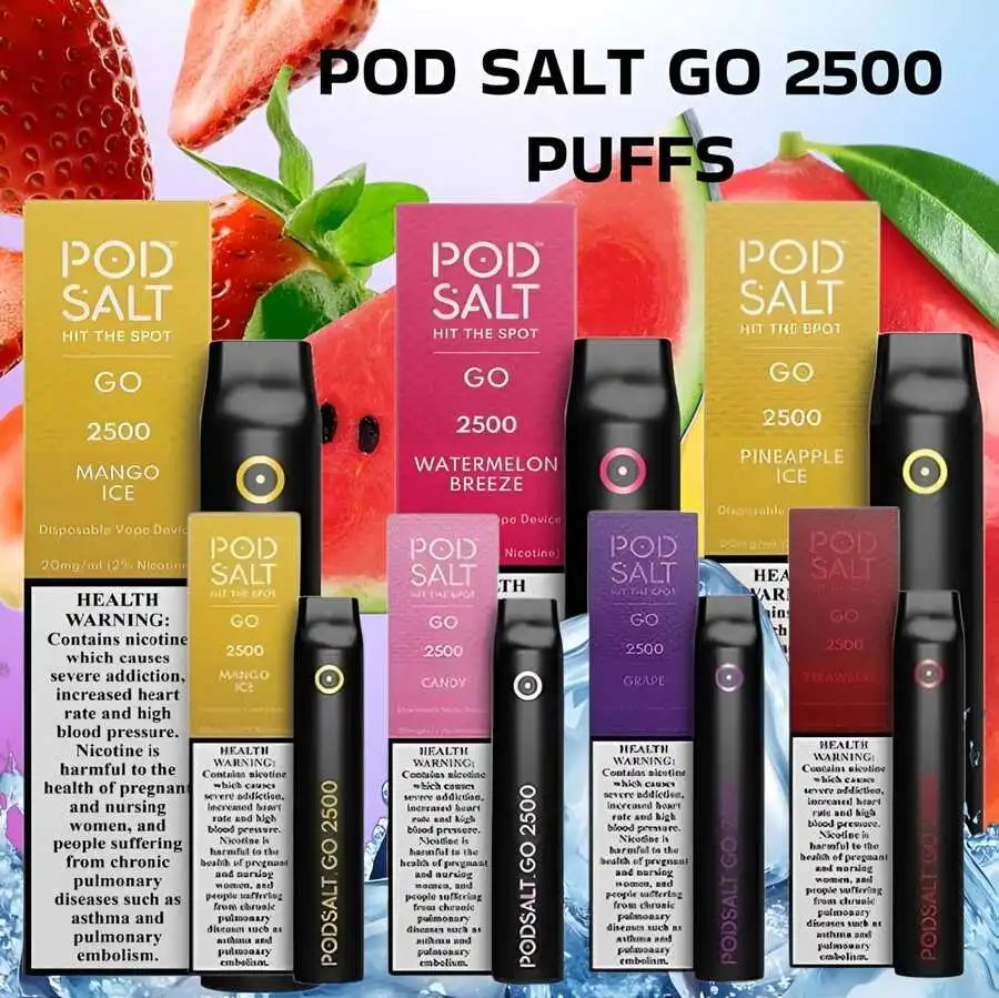 Pod Salt 2500 Puffs Disposable Vape Dubai UAE | GO 2% 20MG