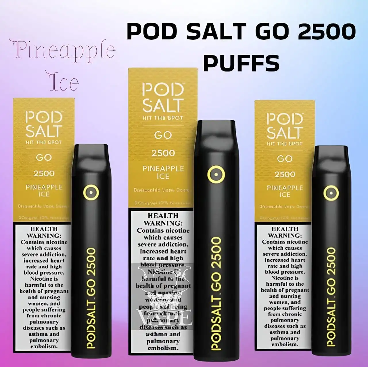 Pod Salt Go Pineapple Ice 2500 Puffs Disposable Vape - Dubai