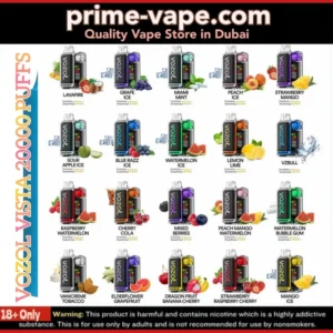 Vozol Vista 20000 Puffs Disposable Vape 50MG in Dubai UAE