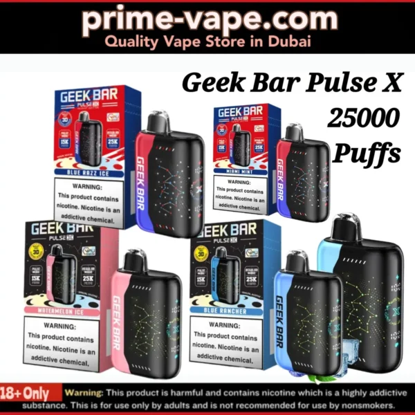 Best Geek Bar Pulse X 25000 Puffs Disposable Vape- Dubai UAE