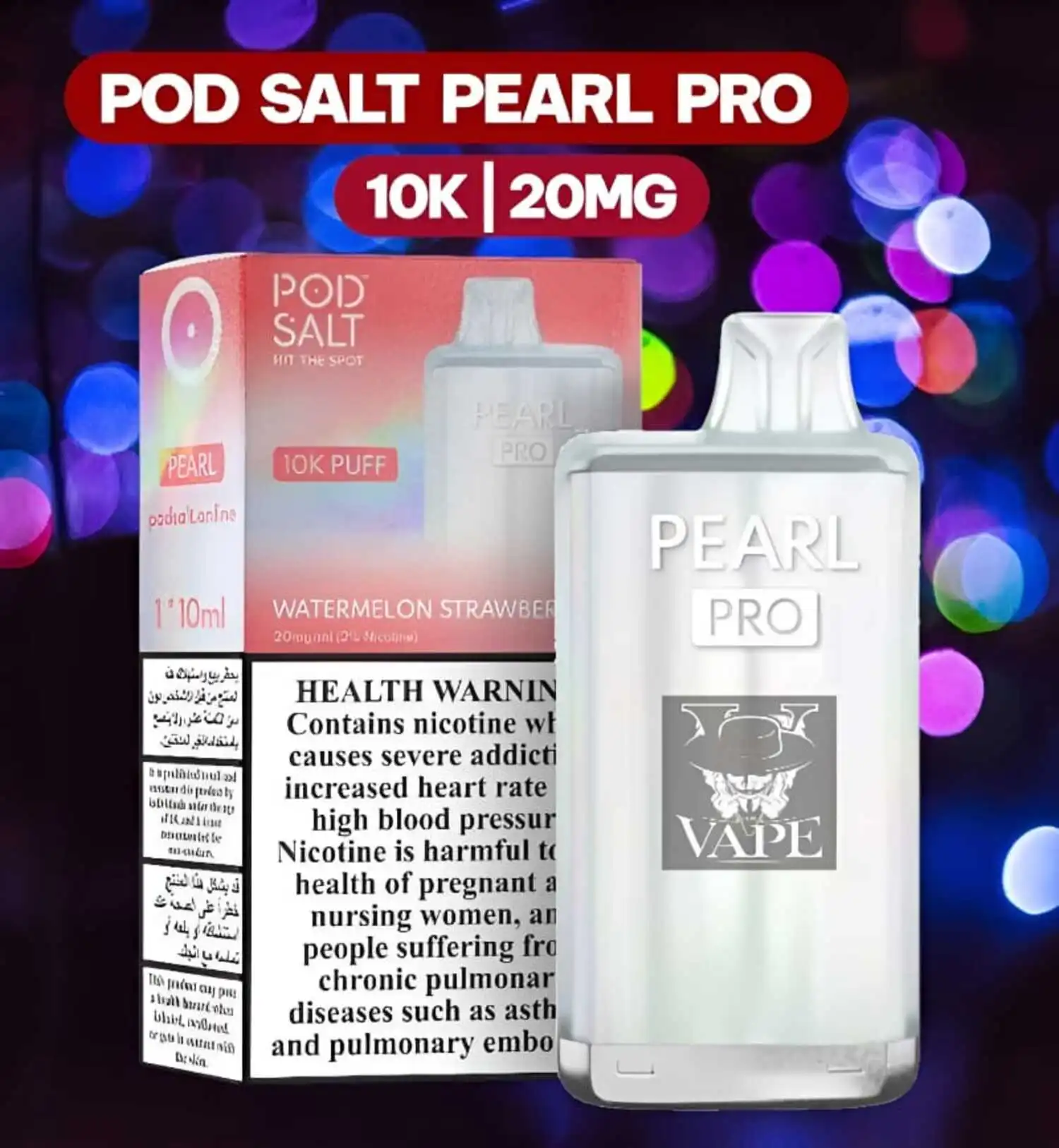 Pod Salt Pearl Pro 10000 Puffs Disposable Vape in Dubai UAE