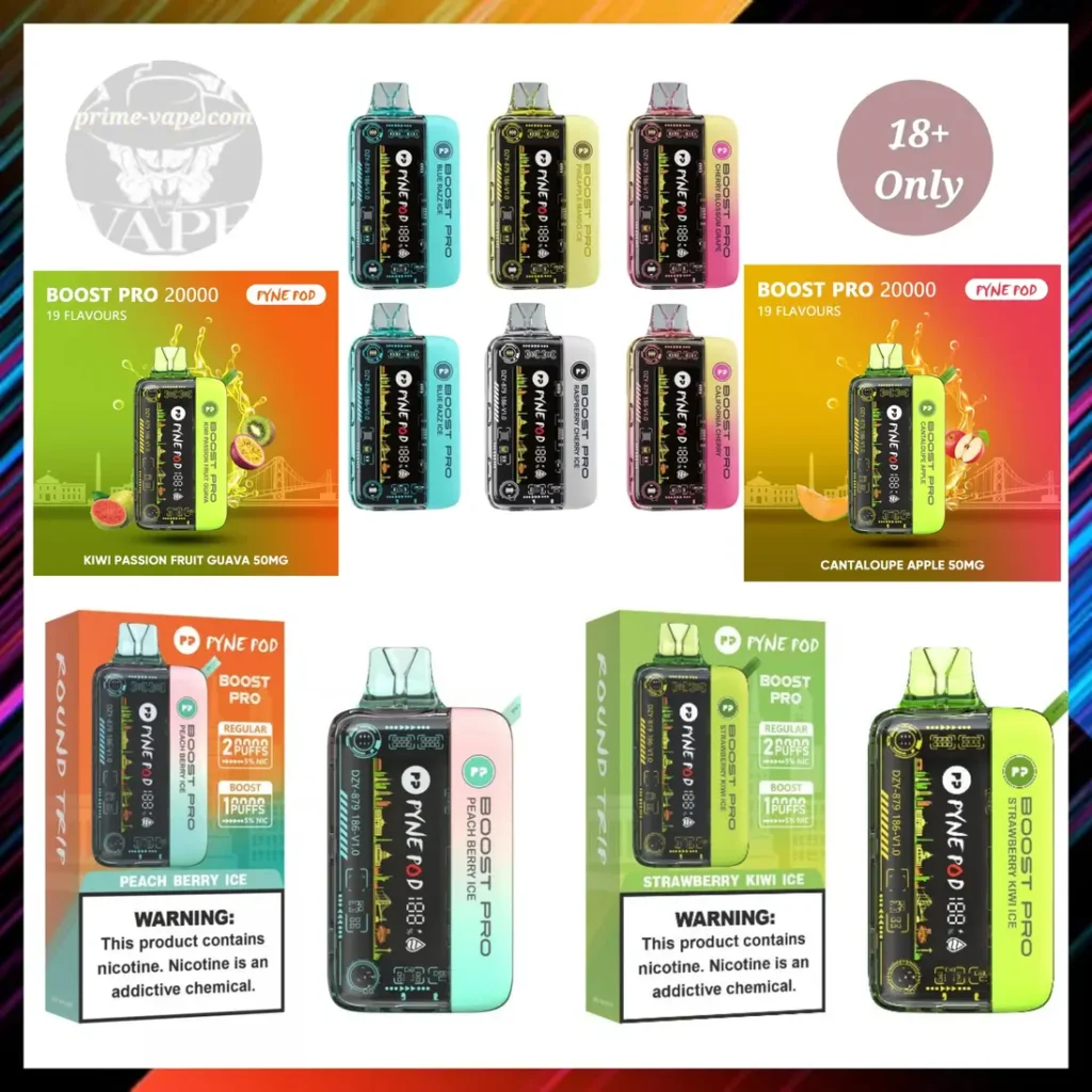 Pyne Pod Boost Pro 20000 Puffs Disposable Vape in Dubai UAE