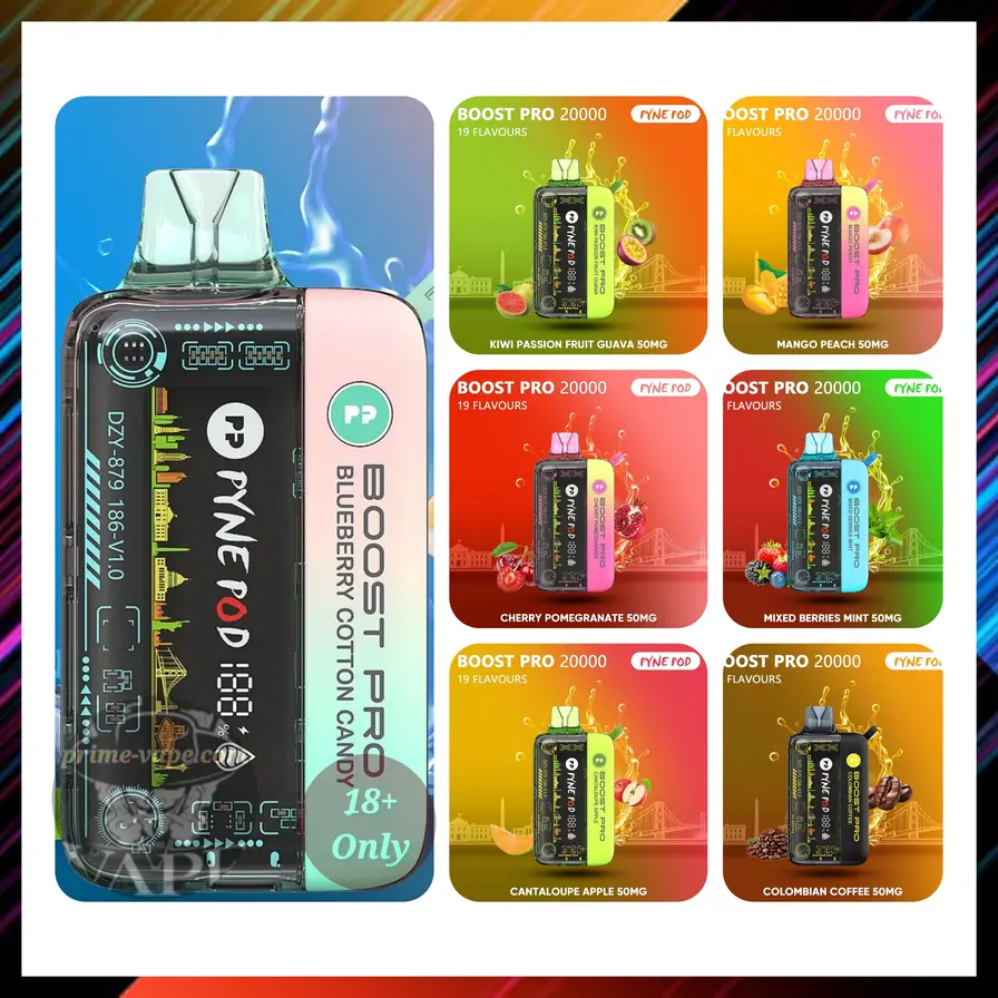 Pyne Pod Boost Pro 20000 Puffs Disposable Vape in Dubai UAE