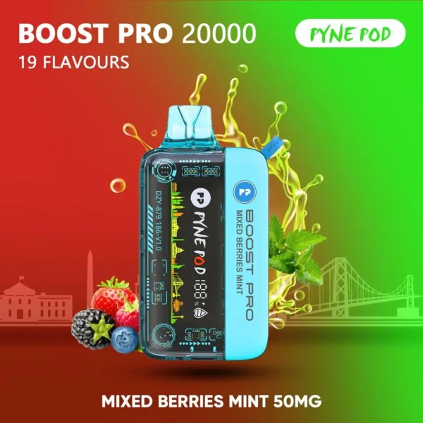 Pyne Pod Boost Pro 20000 Puffs Disposable Vape in Dubai UAE