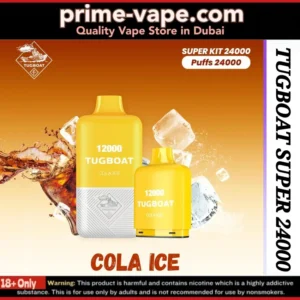 Tugboat Super Cola Ice 24000 Puffs Disposable Vape- Dubai