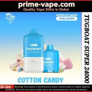 Tugboat Super Cotton Candy 24000 Puffs Disposable Vape Dubai