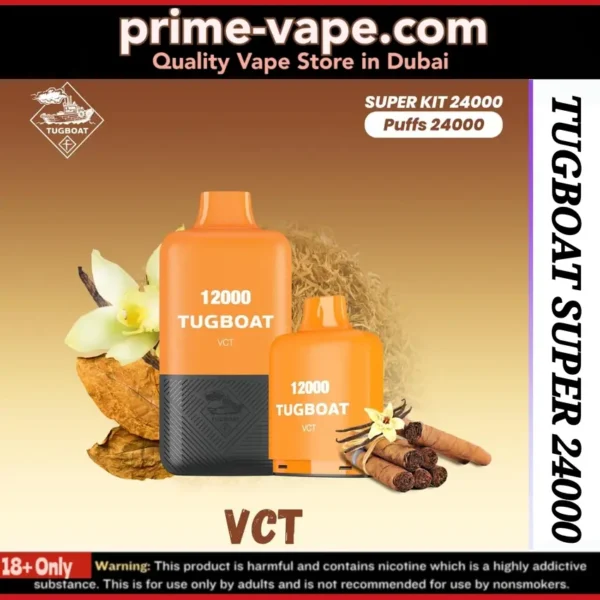 Tugboat Super VCT 24000 Puffs Disposable Vape- Dubai UAE