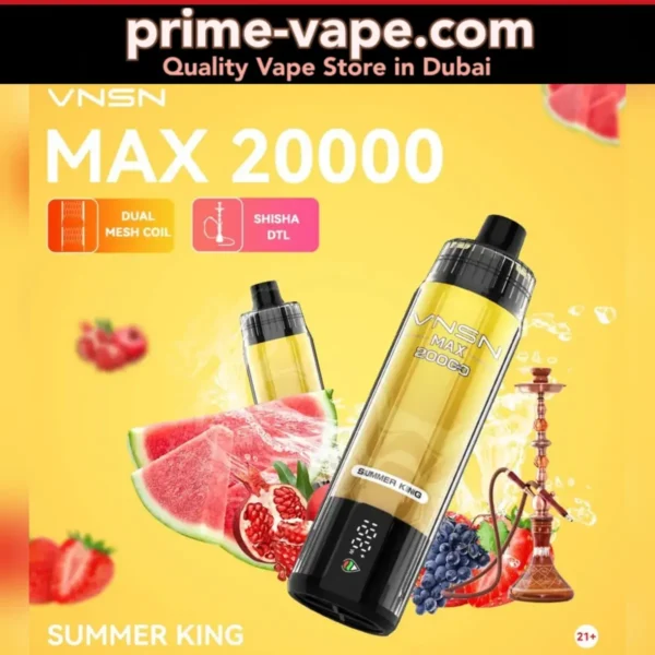 VNSN MAX SUMMER KING 20000 Puffs Disposable Vape- Dubai