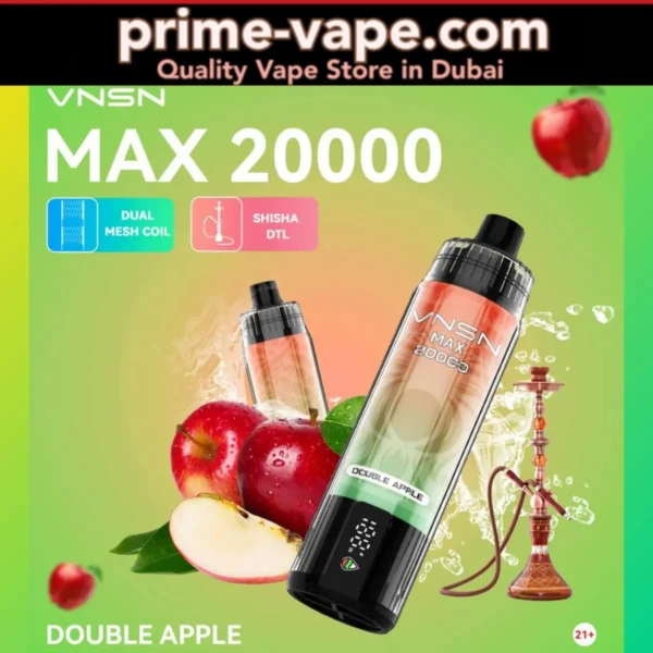 VNSN Max Double Apple Shisha 20000 Puffs Disposable Vape