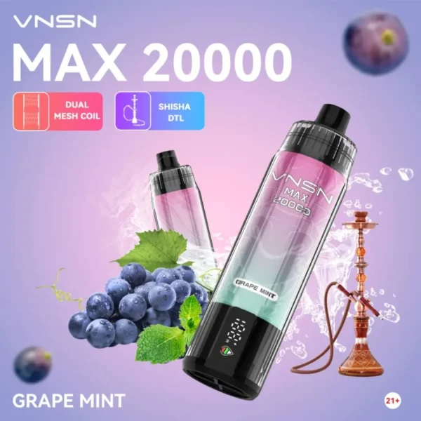 VNSN MAX 20000 Puffs Shisha Disposable Vape- Dubai UAE