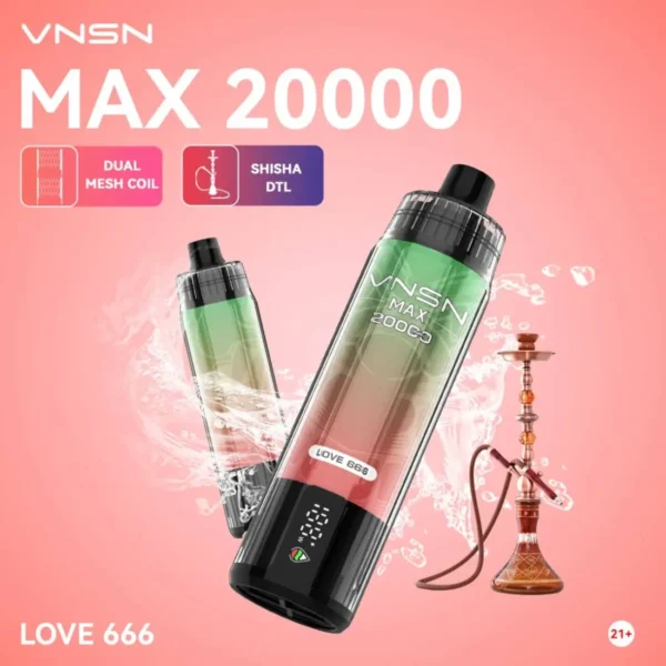 VNSN MAX 20000 Puffs Shisha Disposable Vape- Dubai UAE