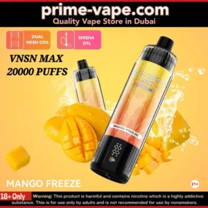 VNSN Max Mango Freeze 20000 Puffs Shisha Disposable Vape