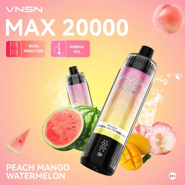 VNSN MAX 20000 Puffs Shisha Disposable Vape- Dubai UAE