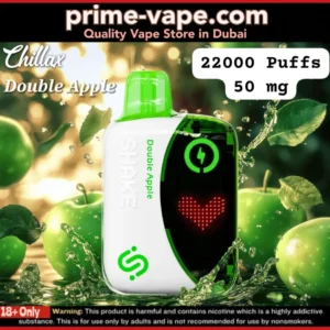 Chillax Shake Double Apple 22000 Puffs Disposable Vape- UAE