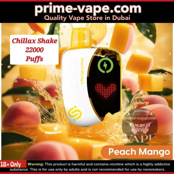 Chillax Shake Peach Mango 22000 Puffs 50MG Disposable Vape