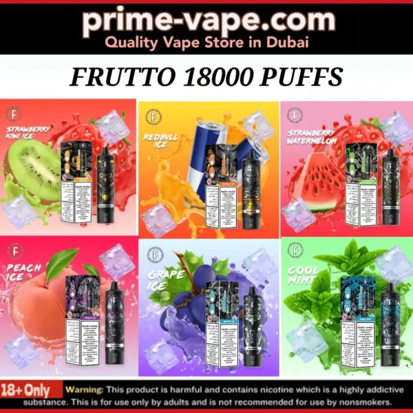 Frutto 18000 Puffs Disposable Vape in Dubai- Prime Vape UAE