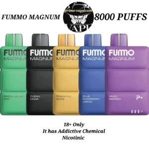 FUMMO MAGNUM 8000 Puffs 20mg Disposable Vape- Dubai UAE