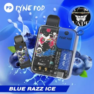 Pyne Pod Blue Razz Ice 8500 Puffs 50mg Disposable Vape- Dubai