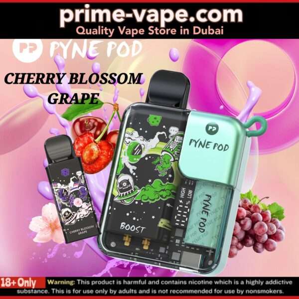 Pyne Pod Cherry Blossom Grape 8500 Puffs Disposable Vape