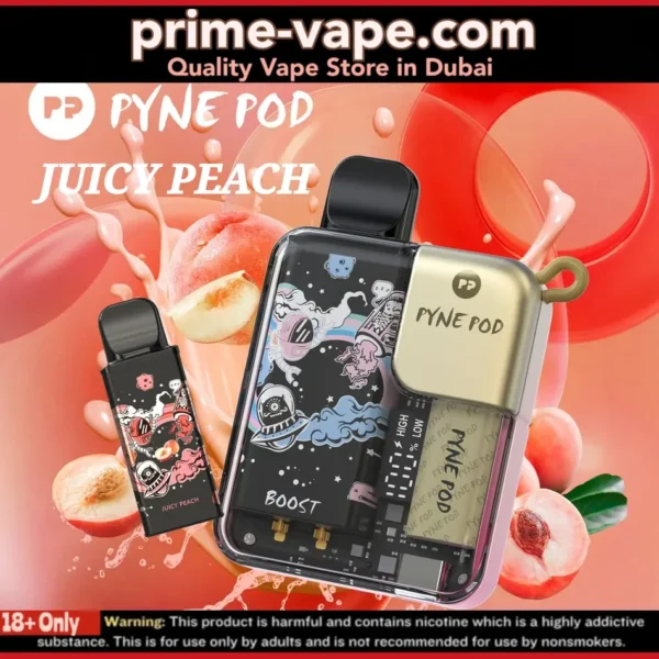 Pyne Pod Juicy Peach 8500 Puffs Disposable Kit- Prime Vape UAE