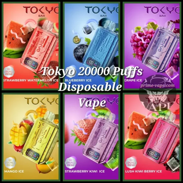 Tokyo Bar 20000 Puffs Disposable Vape 50MG 10 Flavors- Dubai