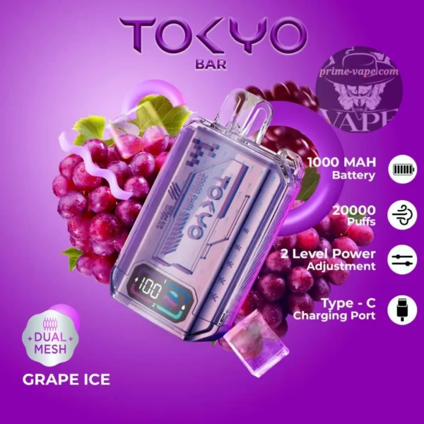 Tokyo Bar 20000 Puffs Disposable Vape 50MG 10 Flavors- Dubai