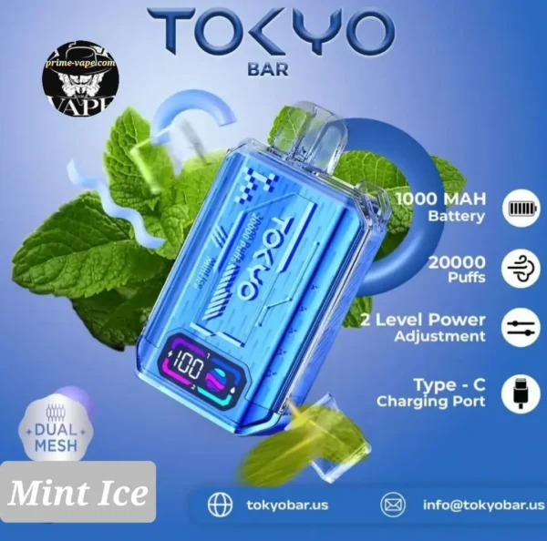 Tokyo Bar 20000 Puffs Disposable Vape 50MG 10 Flavors- Dubai