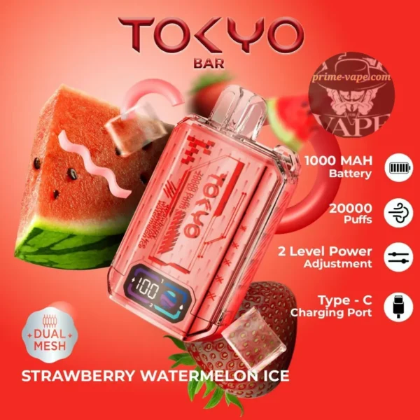 Tokyo Bar 20000 Puffs Disposable Vape 50MG 10 Flavors- Dubai