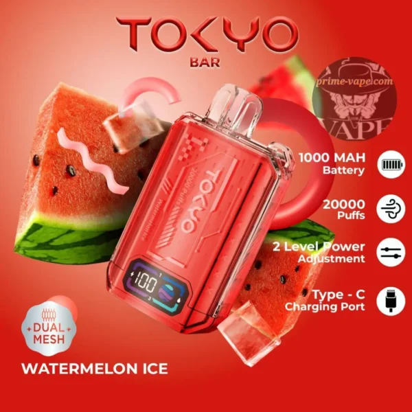 Tokyo Bar 20000 Puffs Disposable Vape 50MG 10 Flavors- Dubai