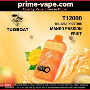 Tugboat Mango Passion Fruit T12000 Puffs Disposable Vape- UAE