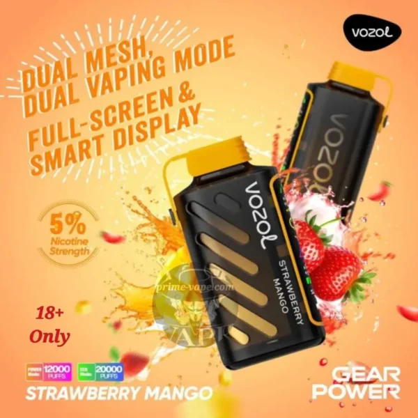 VOZOL Gear Power 20000 Puffs Disposable Vape in Dubai UAE