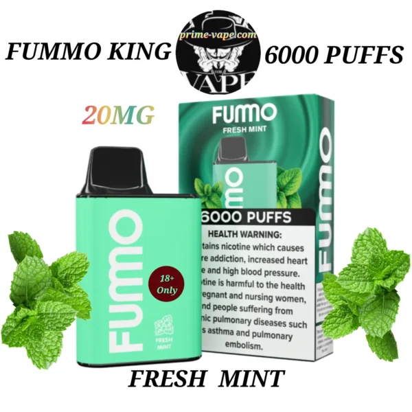 FUMO KING 6000 Puffs Disposable Vape Available in Dubai- UAE