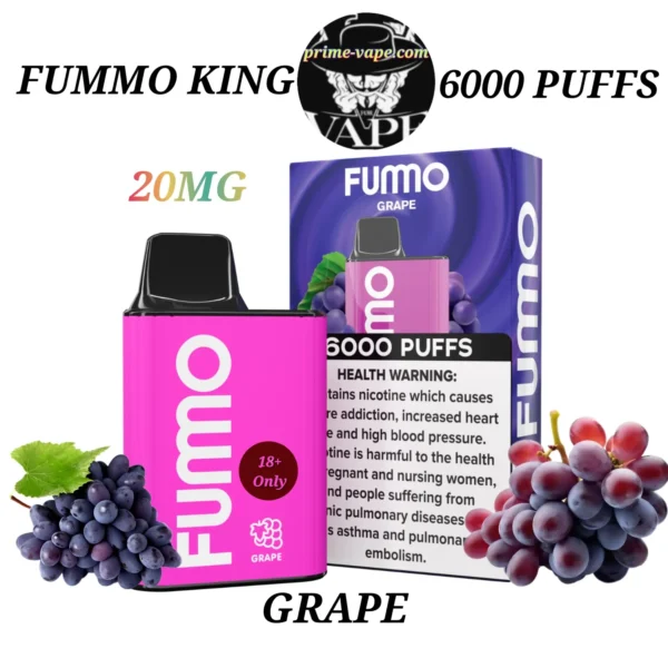 FUMO KING 6000 Puffs Disposable Vape Available in Dubai- UAE