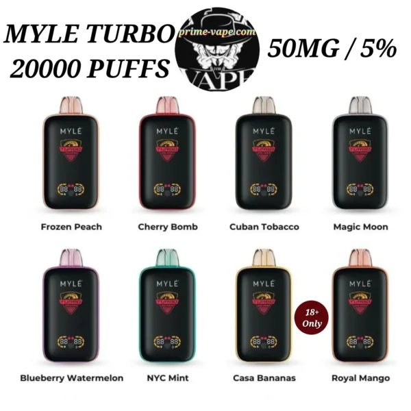 Myle Turbo 20000 Puffs Disposable Vape 50mg 20k | Dubai UAE