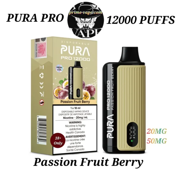 Pura 12000 Puffs Disposable Vape 2% & 5% in Dubai | Pura Pro