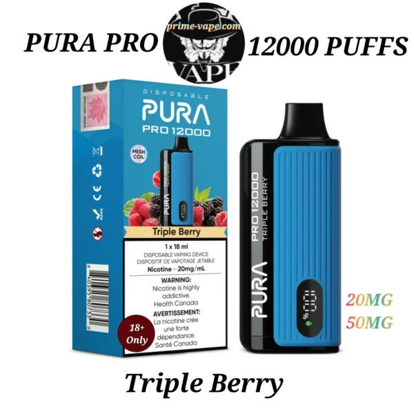 Pura 12000 Puffs Disposable Vape 2% & 5% in Dubai | Pura Pro