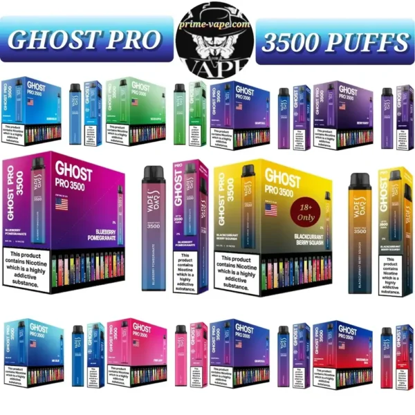 Ghost Pro 3500 Puffs Vapes Bars Disposable Vape- Dubai UAE