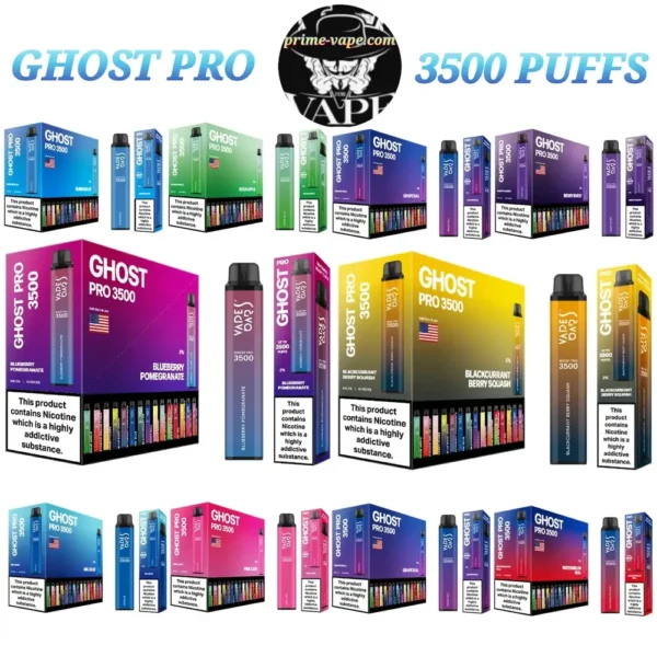 Vape Bar Ghost Pro 3500 Puffs 20MG Disposable Vape- Dubai