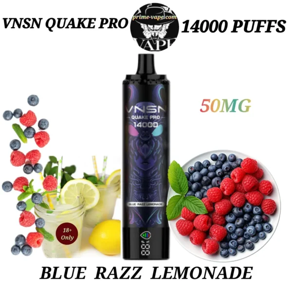 VNSN Blue Razz Lemonade 14000 Puffs Disposable Vape Dubai