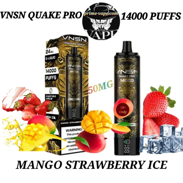 VNSN Mango Strawberry Ice 14000 Puffs Disposable Vape - Dubai