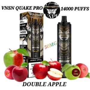 VNSN Double Apple 14000 Puffs 5% Quake Pro Disposable Vape